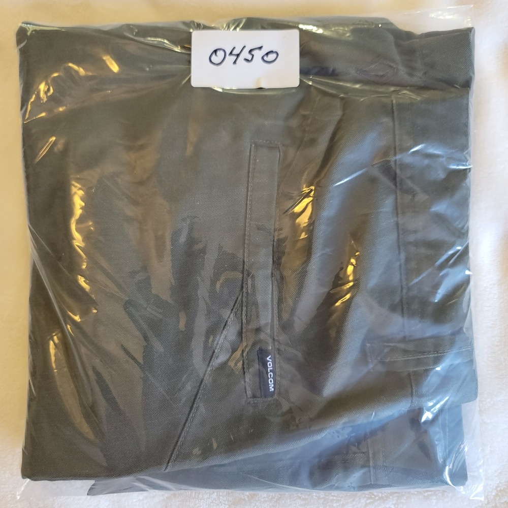 Volcom Frickin Modern Fit Shorts Mens 29 Olive Green Chino‎ Walkshorts Repreve - Picture 12 of 12